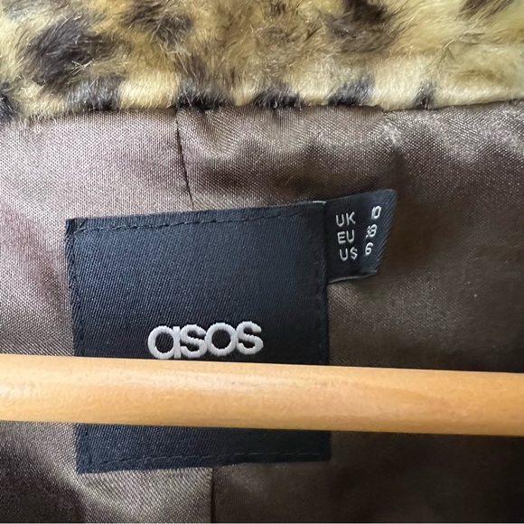 ASOS cheetah coat size 6 - Picture 2 of 4